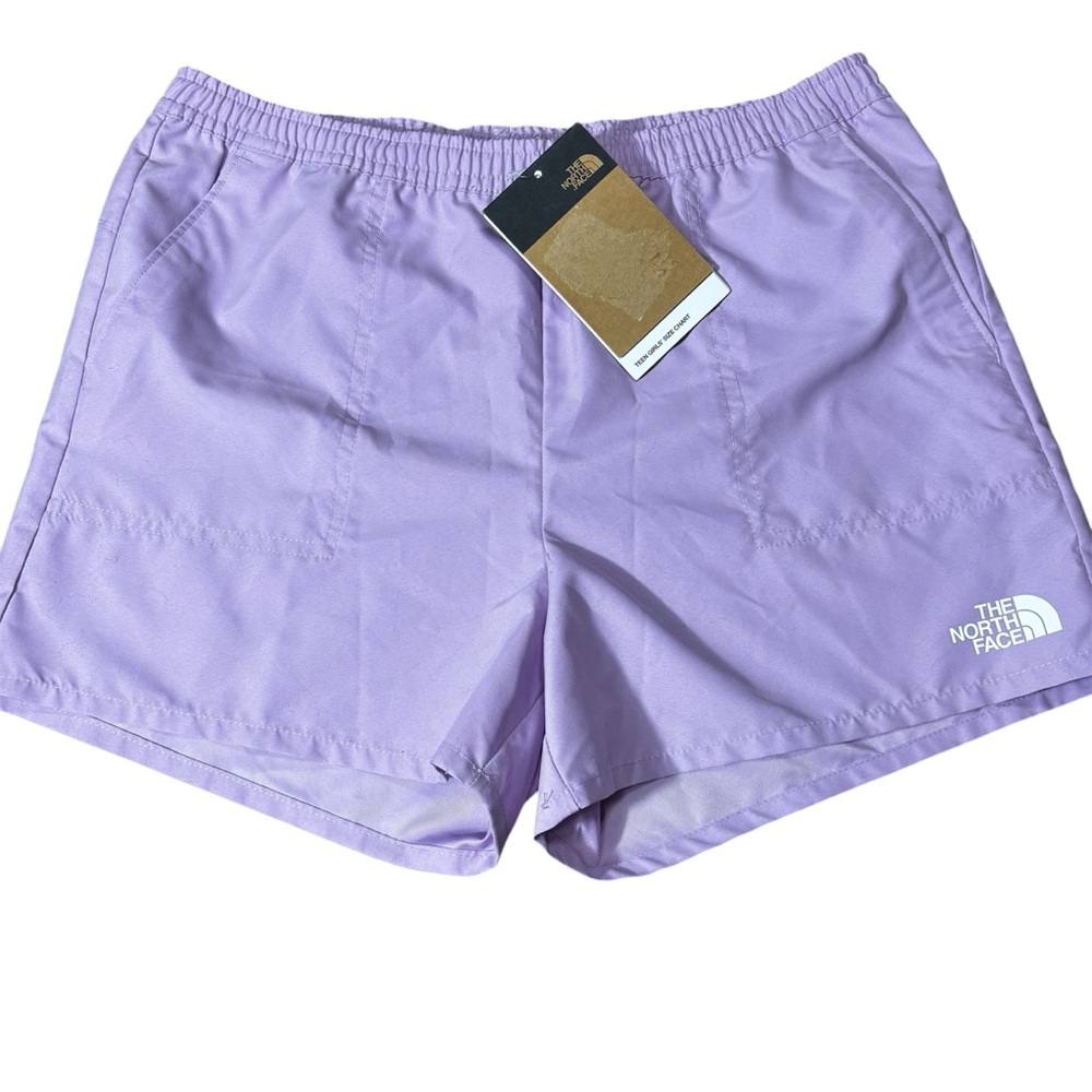NWT The North Face Girls' Amphibious Class V Shorts in lavender. Girls 14-16